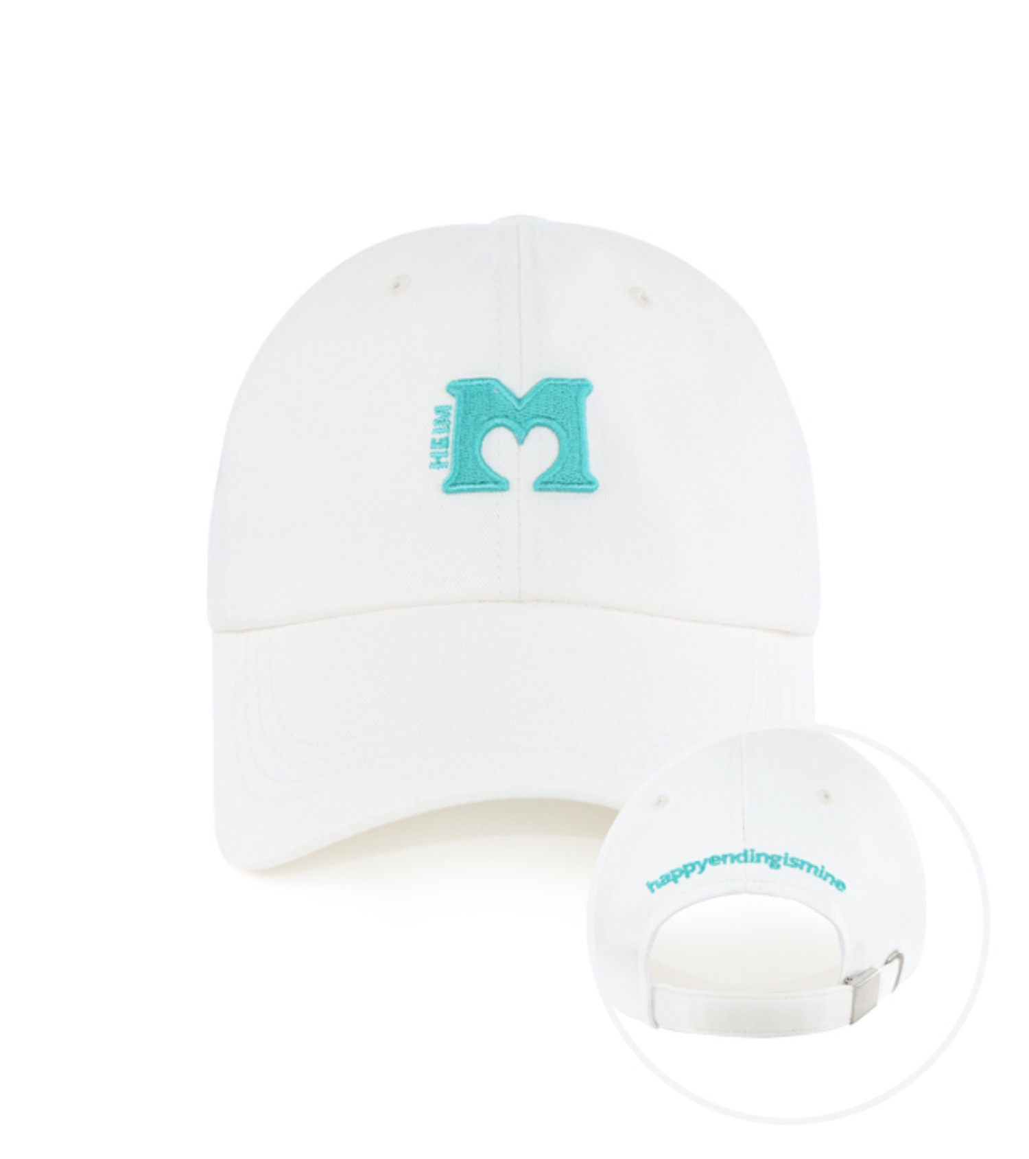 M logo ballcap (WHITE) - by HEIM