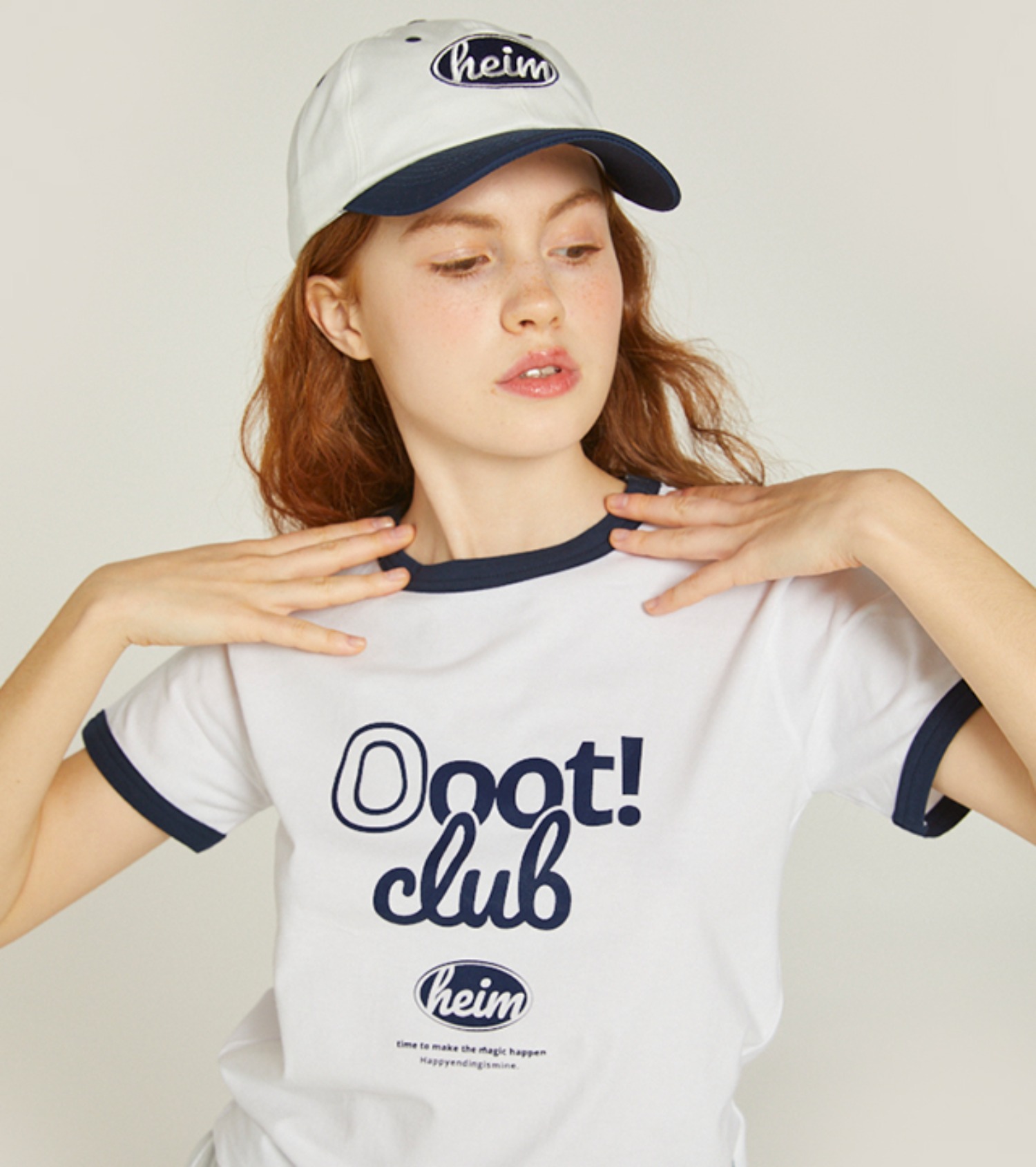 OOOT CLUB RINGER T-SHIRT (WHITE) - by HEIM